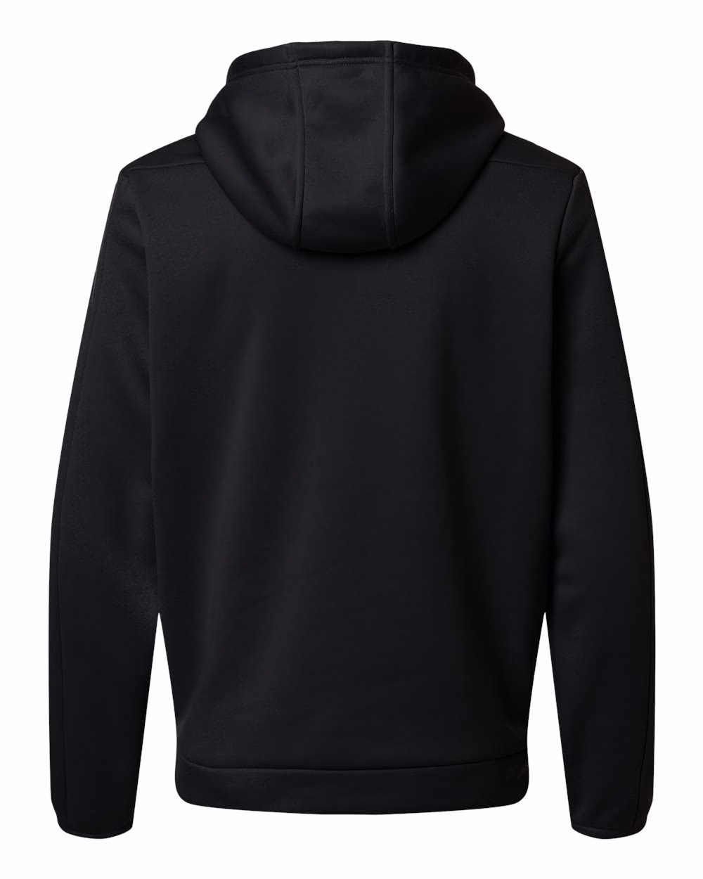 Custom Under Armour Men's Armour Fleece Pro Hooded Full-Zip Black/ White flat back