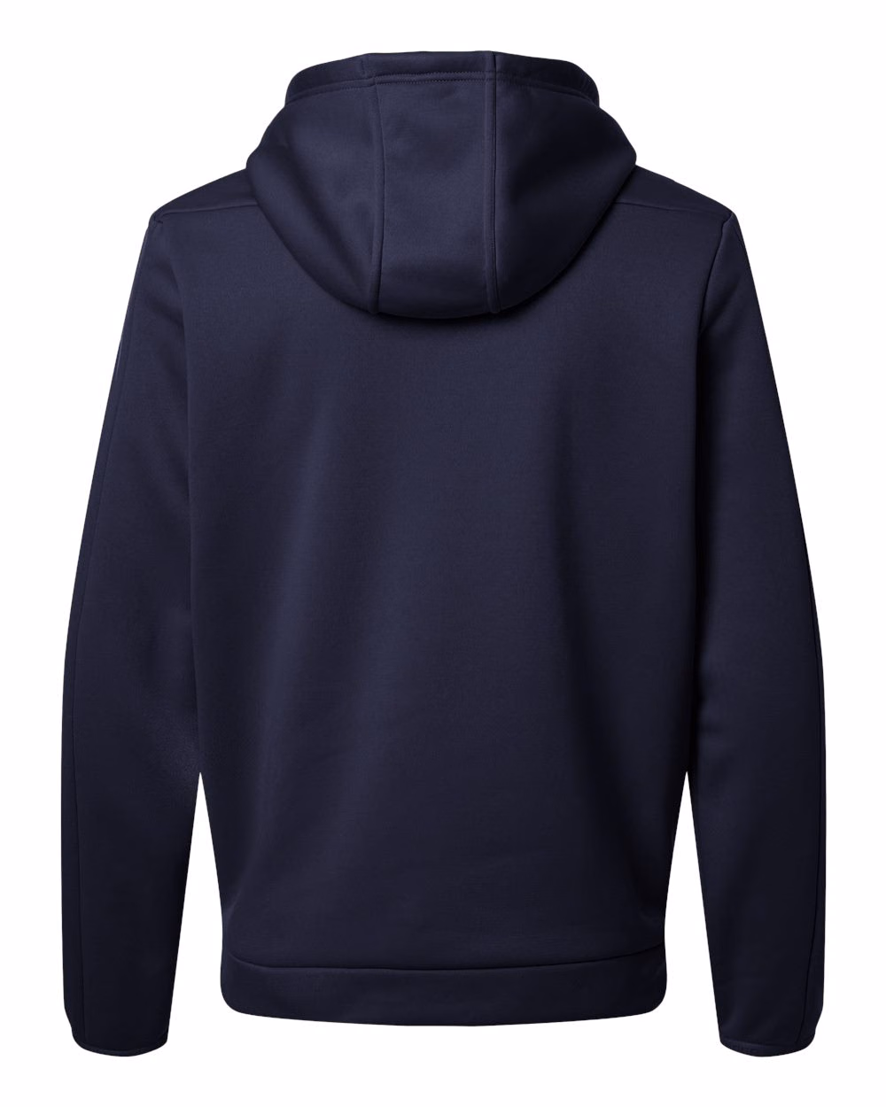 Custom Under Armour Men's Armour Fleece Pro Hooded Full-Zip Midnight Navy/ White flat back