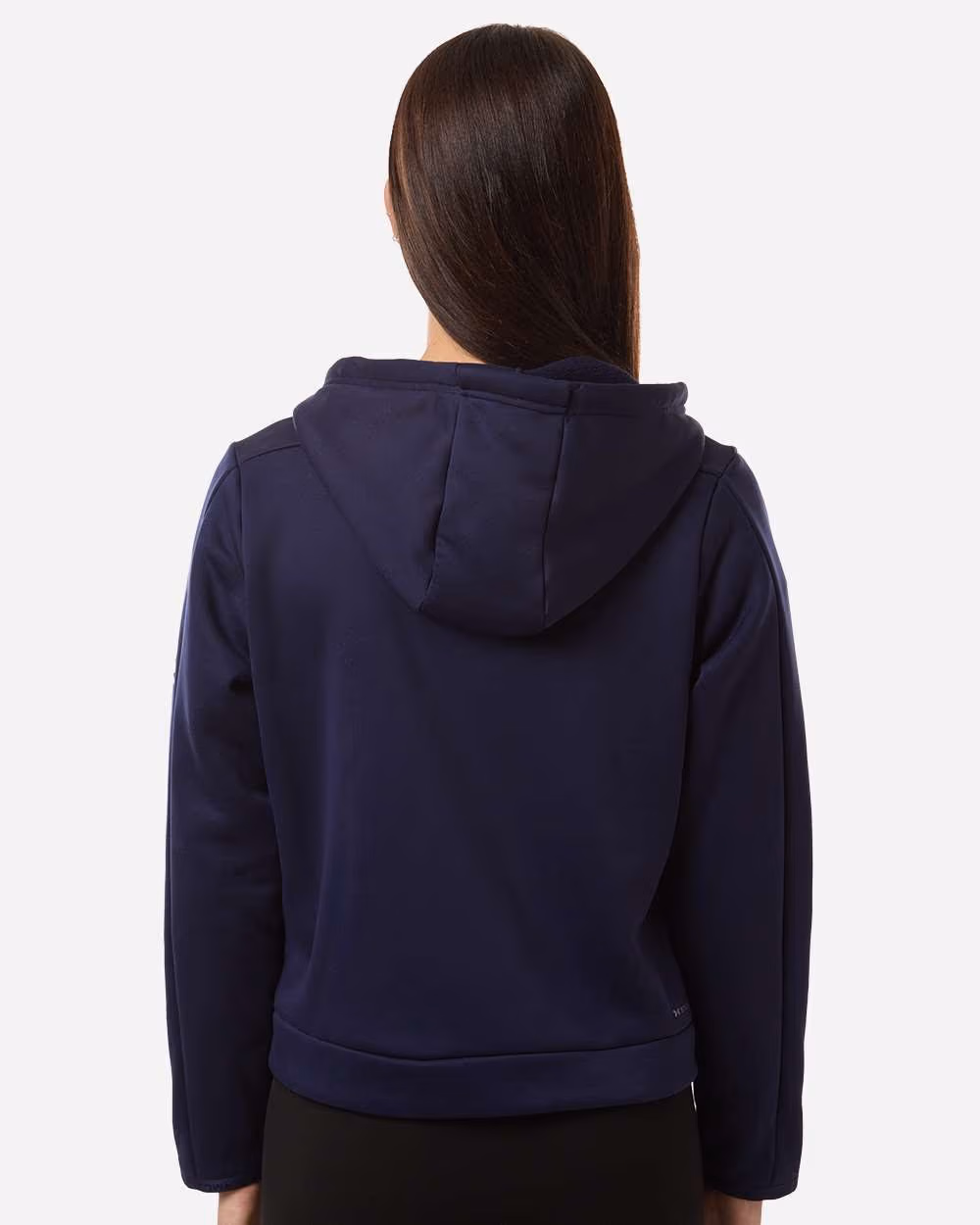 Custom Under Armour Women's Armour Fleece Pro Hooded Full-Zip - Midnight Navy/ White back