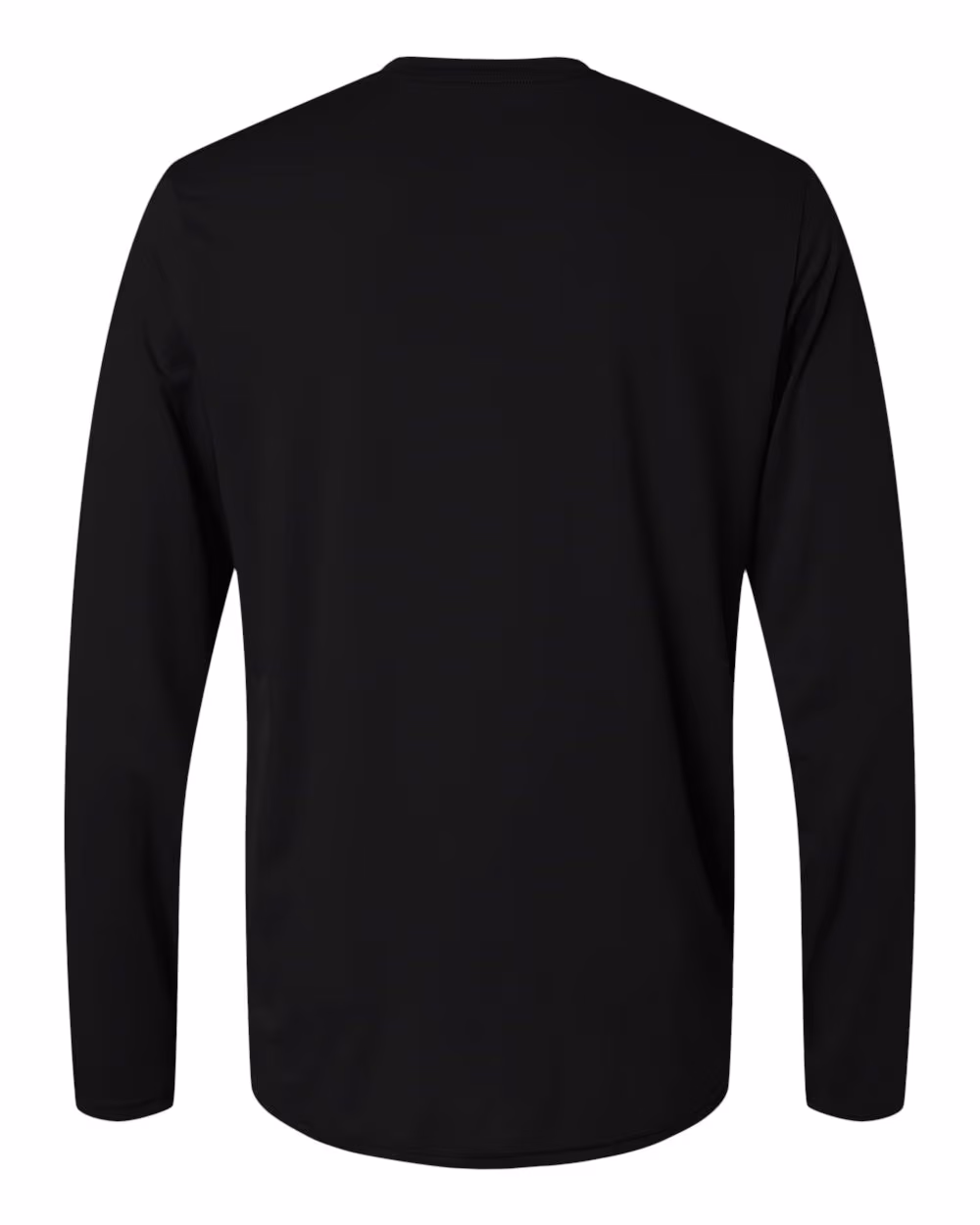 Custom Under Armour Men's Team Vanish Long Sleeve T-Shirt - Black/ White flat back
