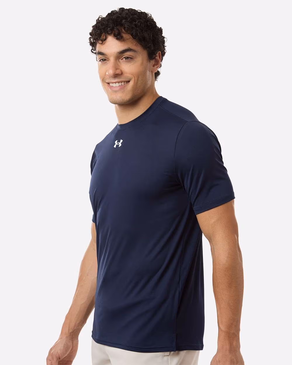 Custom Under Armour Men's Team Vanish T-Shirt - Midnight Navy/ White side