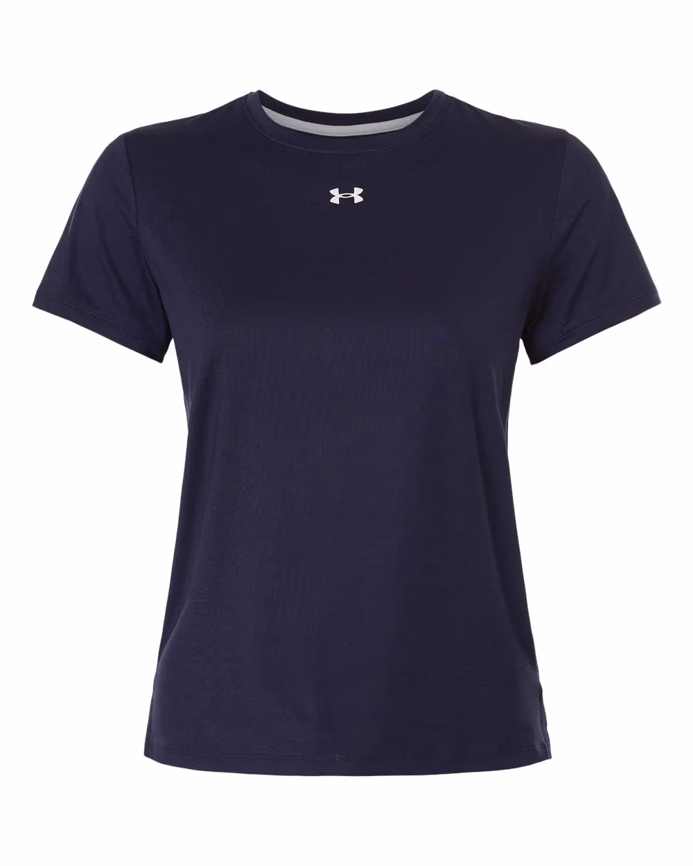 Custom Under Armour Women’s Vanish T-Shirt - Midnight Navy/ White flat front