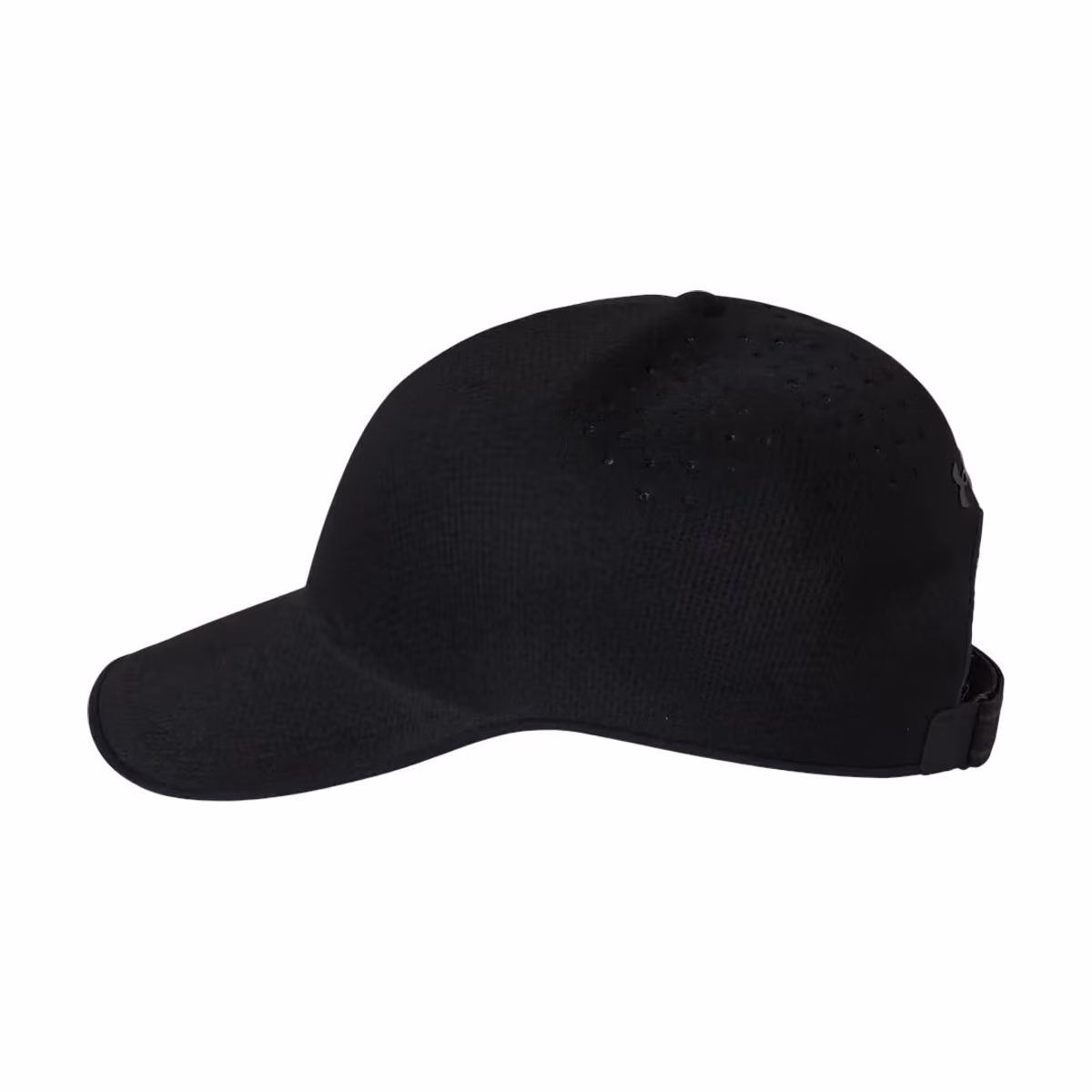 Custom Under Armour Blank Stealthform Low Adjustable Cap Black/ Black direct side