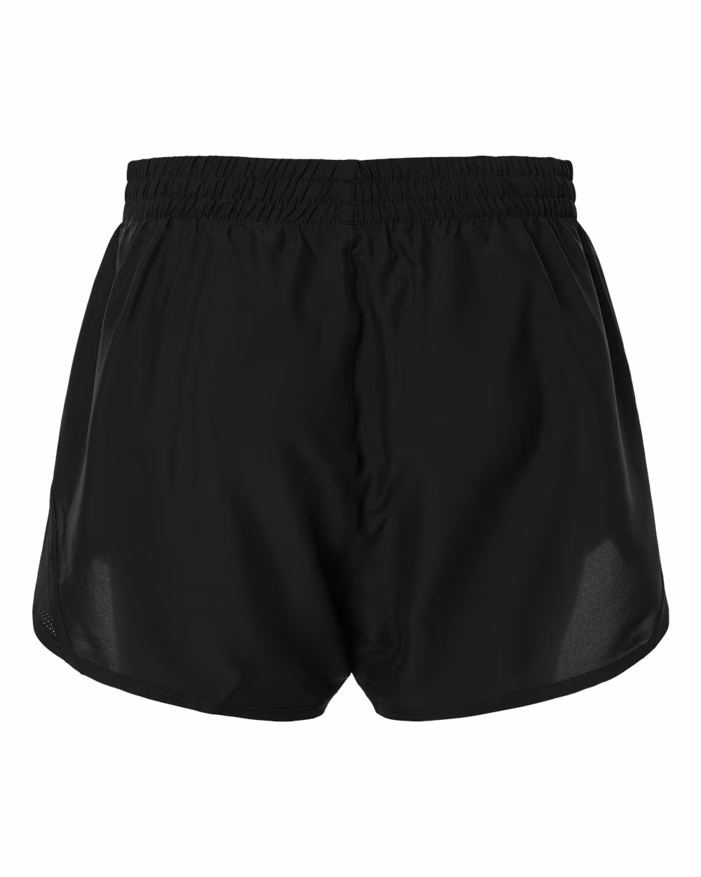 Custom Under Armour Women's Fly-By Unlined 3" Short - Black/ Black/ White flat back