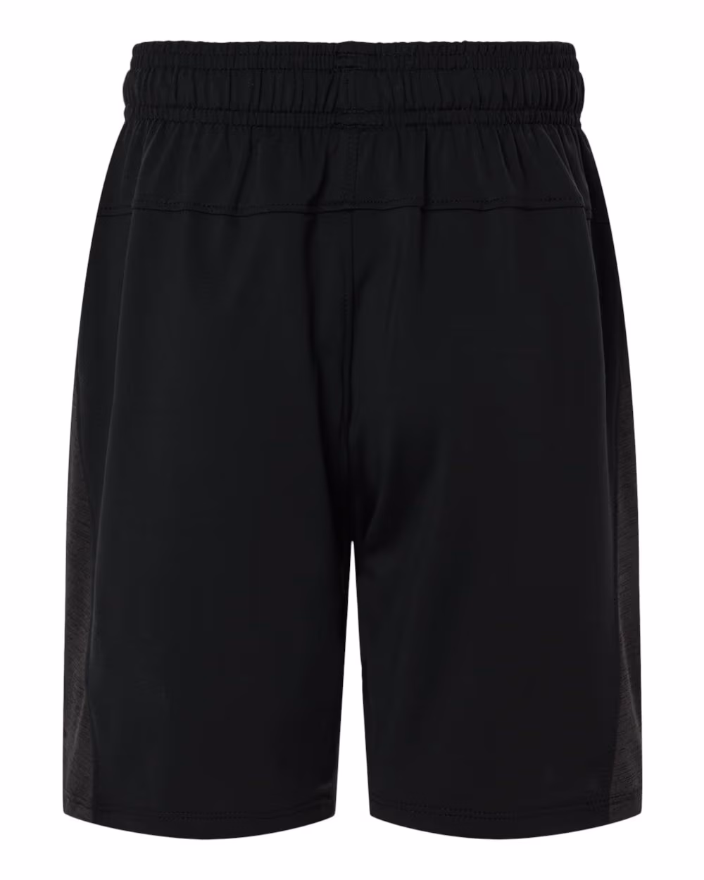 Custom Under Armour Youth Tech Vent Short - Black/ Black/ Jet Grey flat back