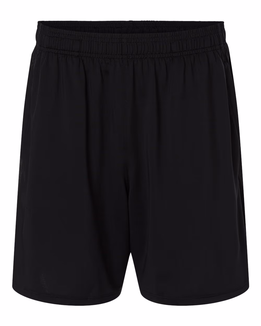 Custom Under Armour Men’s Tech Vent 7" Shorts - Black/ Pitch Grey flat front