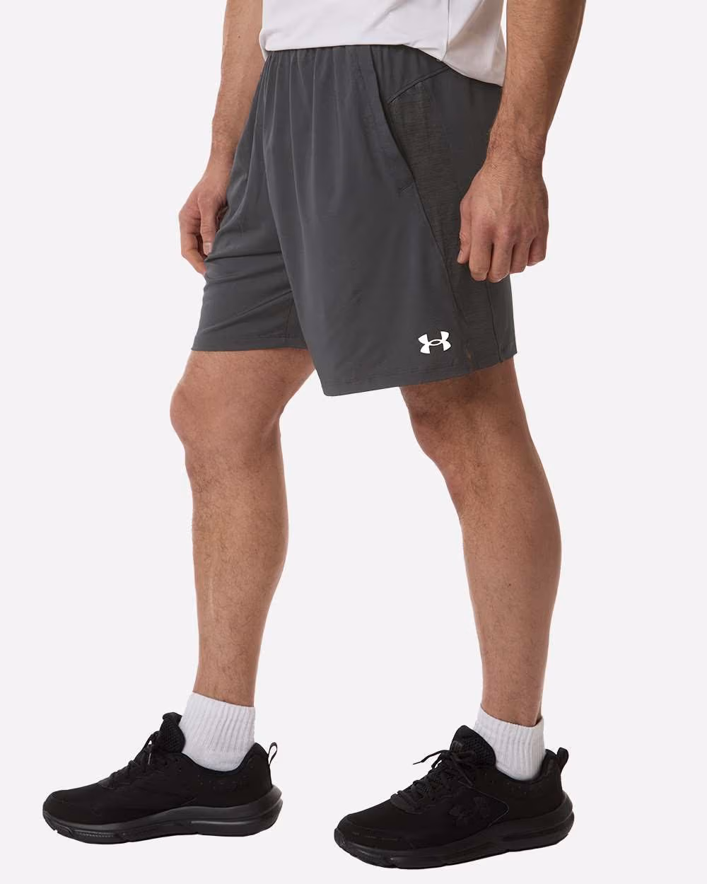 Custom Under Armour Men’s Tech Vent 7" Shorts - Castlerock/ Castlerock side