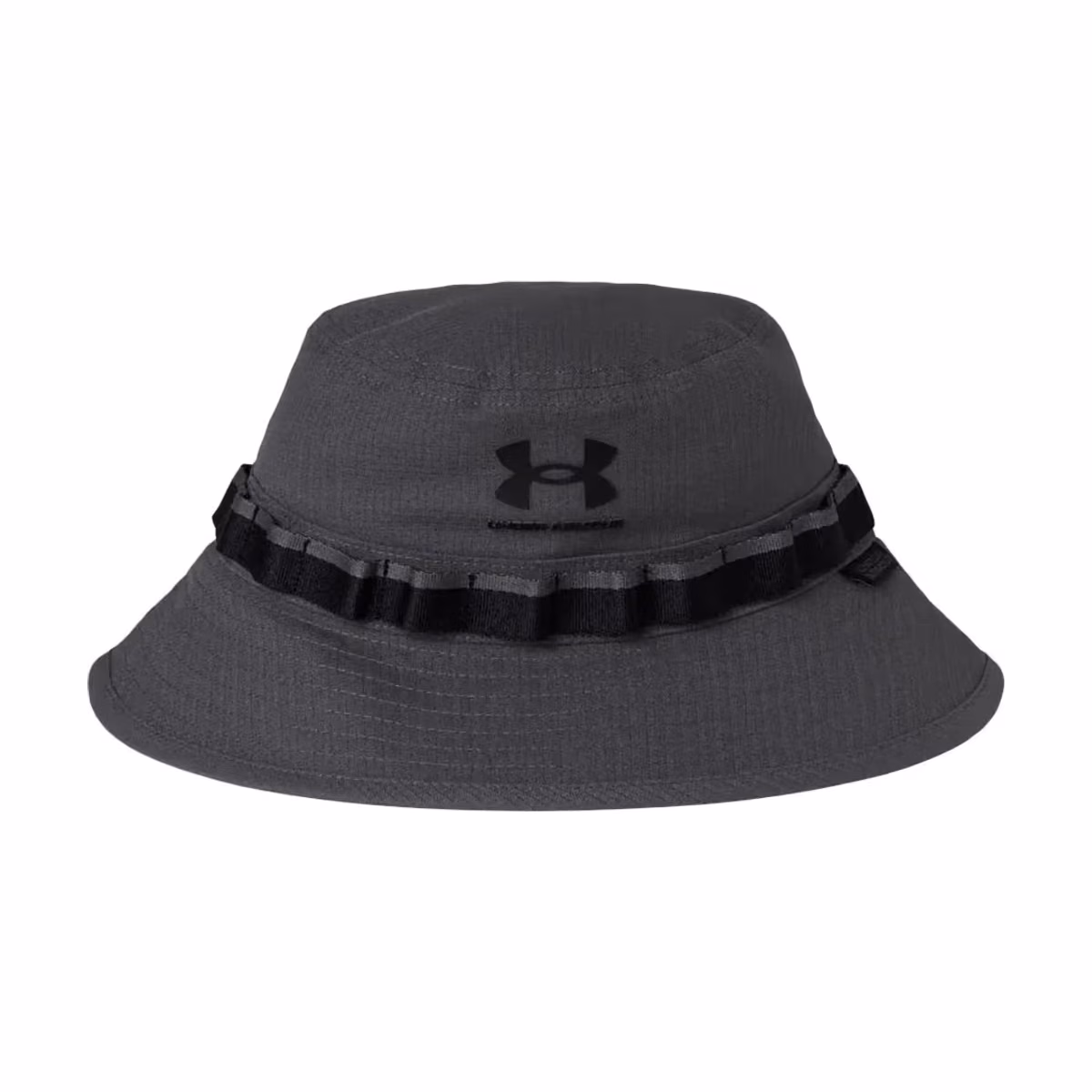 Custom Under Armour AV Bucket Hat - Castlerock/ Black front