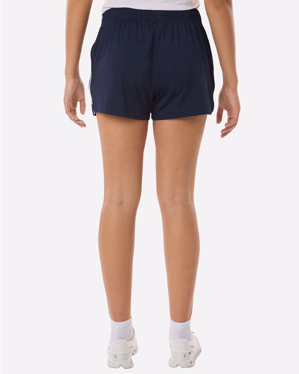 Custom Under Armour Women's Team Tech 3" Short - Midnight Navy/ White back