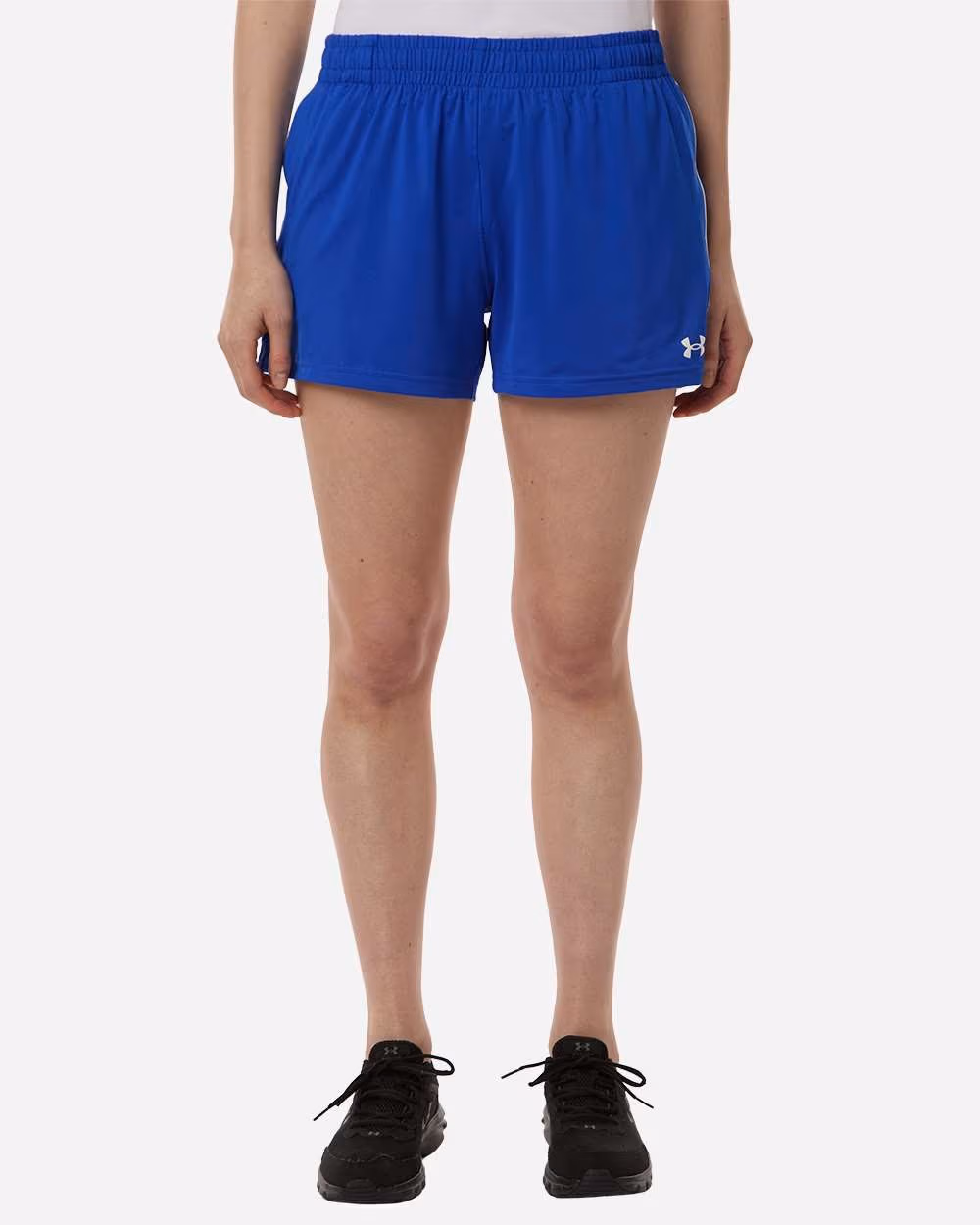 Custom Under Armour Women's Team Tech 3" Short - Royal/ White front