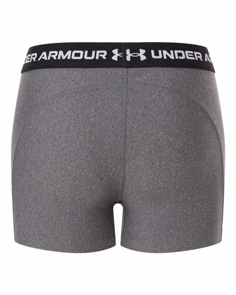 Custom Under Armour Women's HeatGear 3" Shorty - Charcoal Light Heather/ Black back