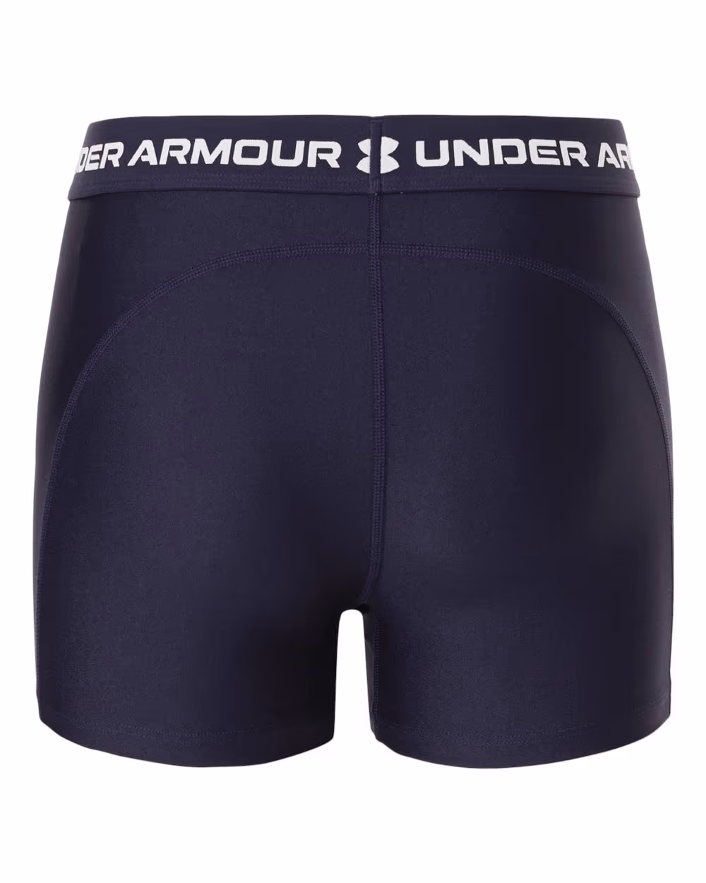 Custom Under Armour Women's HeatGear 3" Shorty - Midnight Navy/ White back
