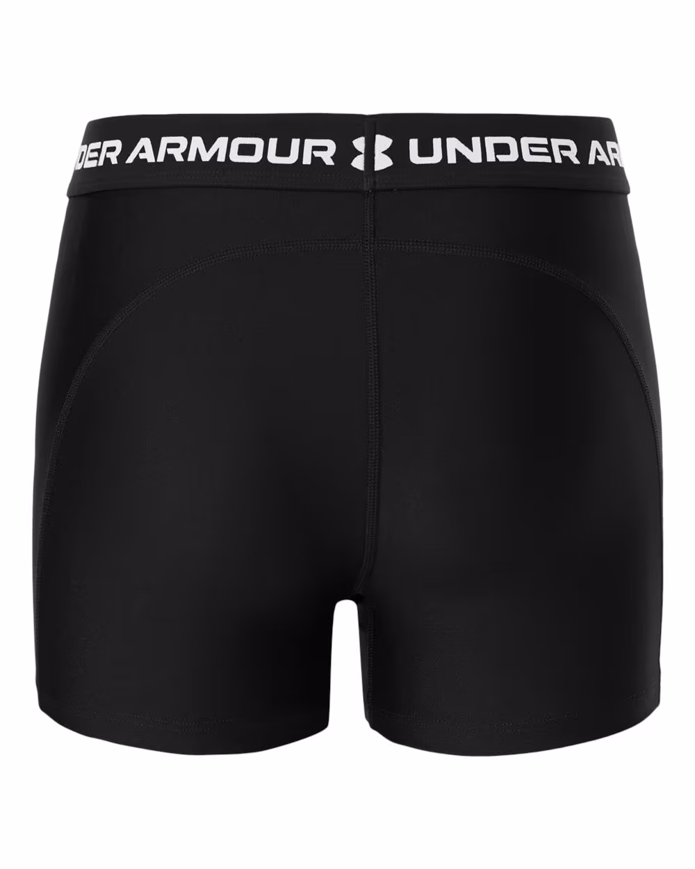 Custom Under Armour Women's HeatGear 3" Shorty - Ultimate Black/ White back