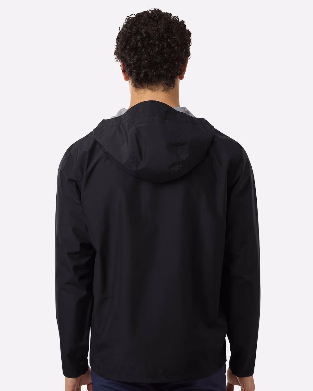 Custom Under Armour Men's Cloudstrike Jacket - Black/ White back