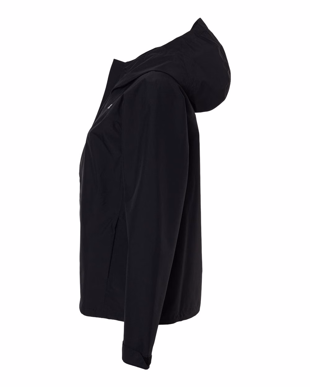 Custom Under Armour Women's Cloudstrike Jacket Black/ White direct side
