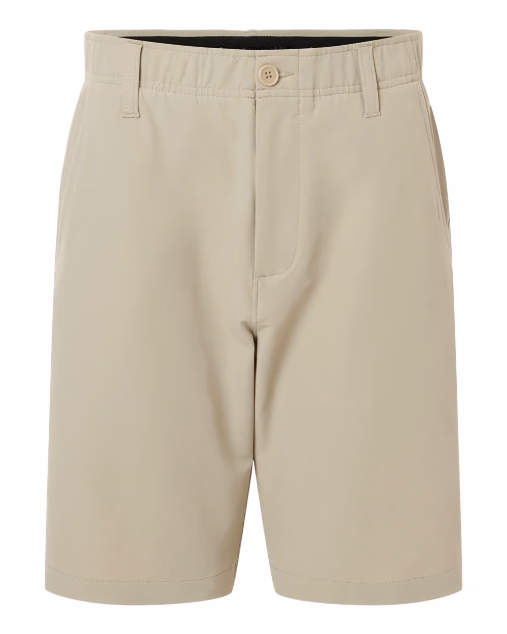 Custom Under Armour Men's Drive 10" Shorts - Khaki Base/ Halo Grey front