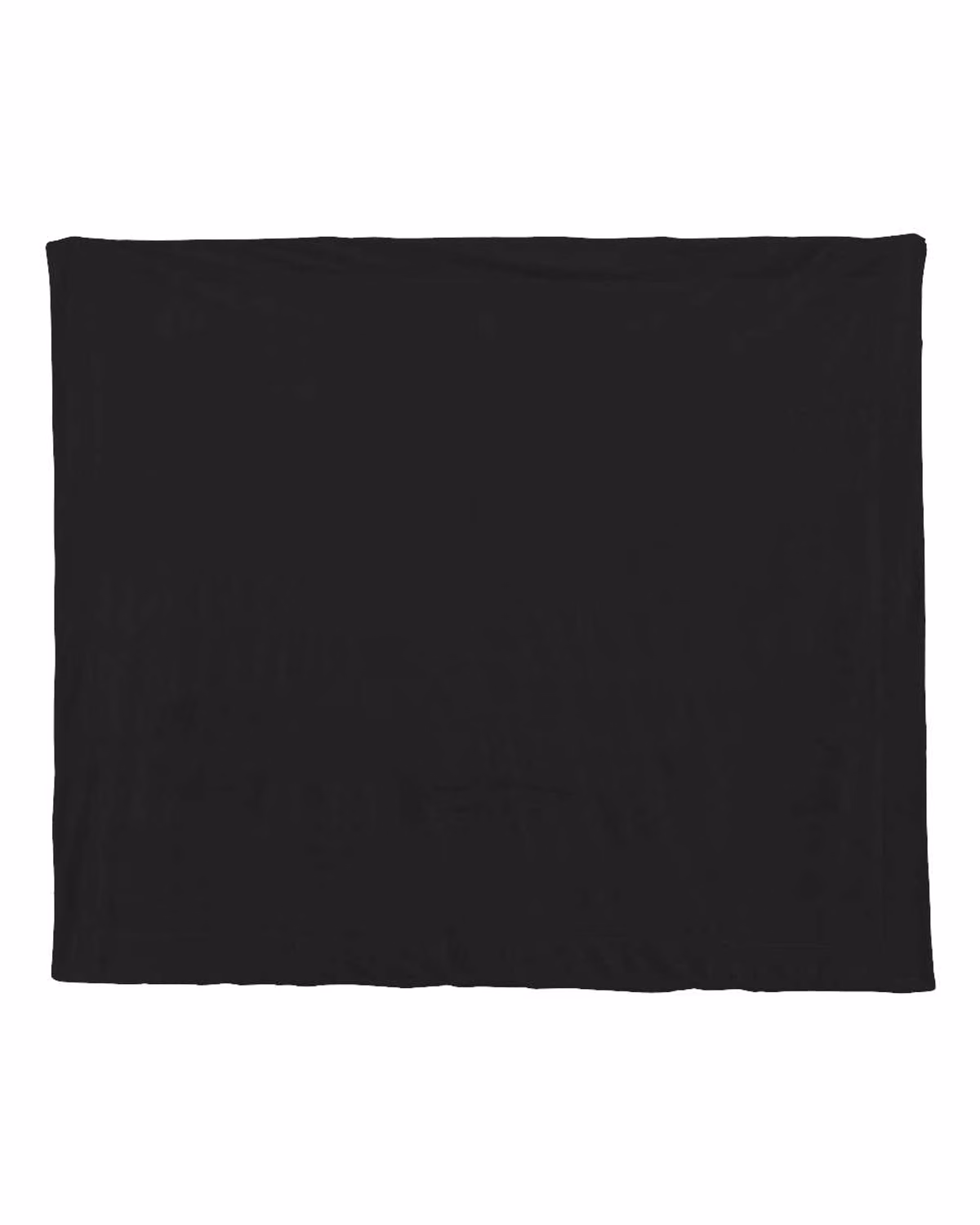 Custom Alpine Fleece Micro Mink Sherpa Blanket - Black - front