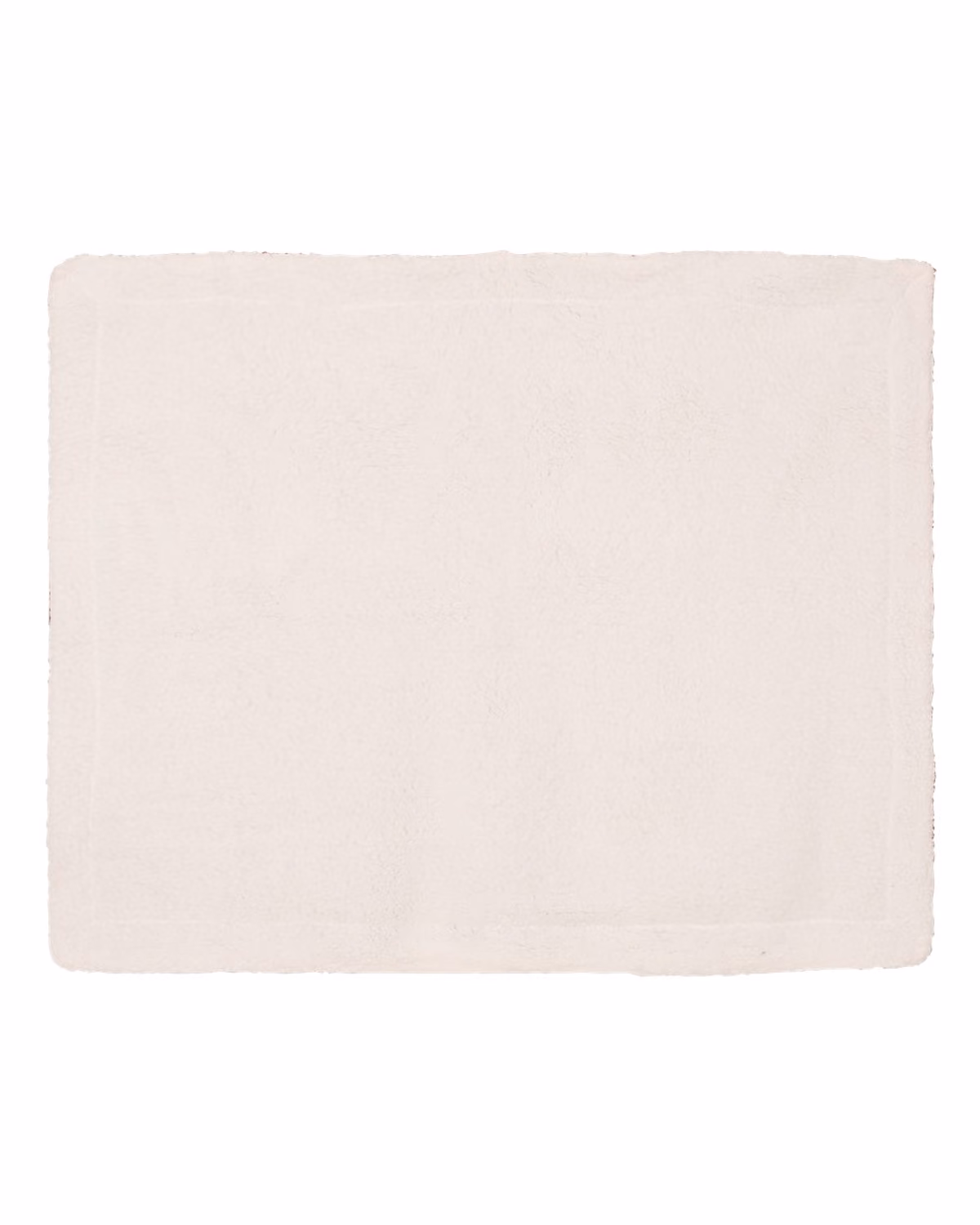 Custom Alpine Fleece Micro Mink Sherpa Blanket - Burgundy - back