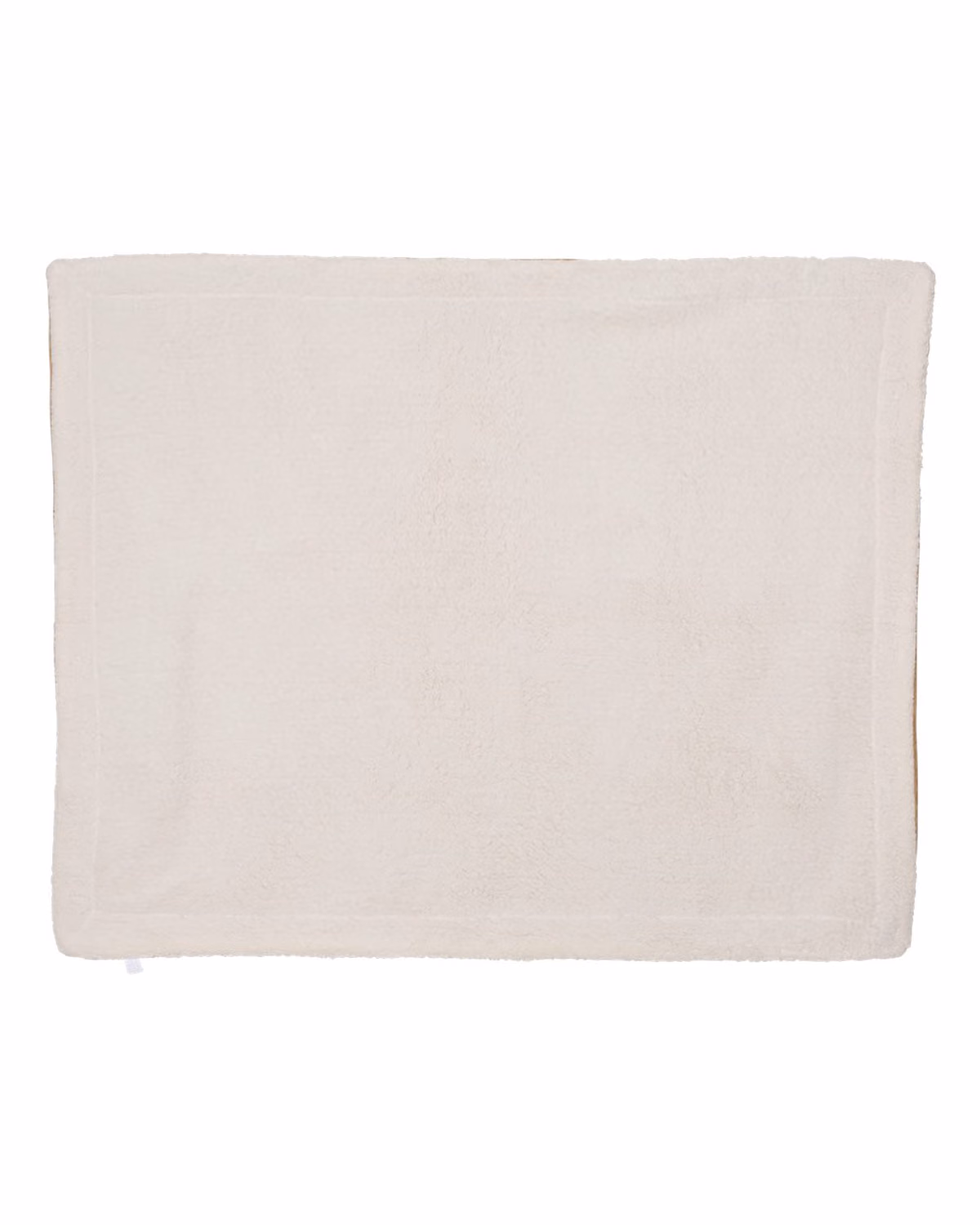 Custom Alpine Fleece Micro Mink Sherpa Blanket - Camel - back