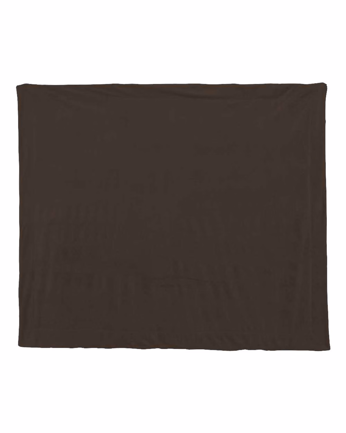Custom Alpine Fleece Micro Mink Sherpa Blanket - Chocolate - front