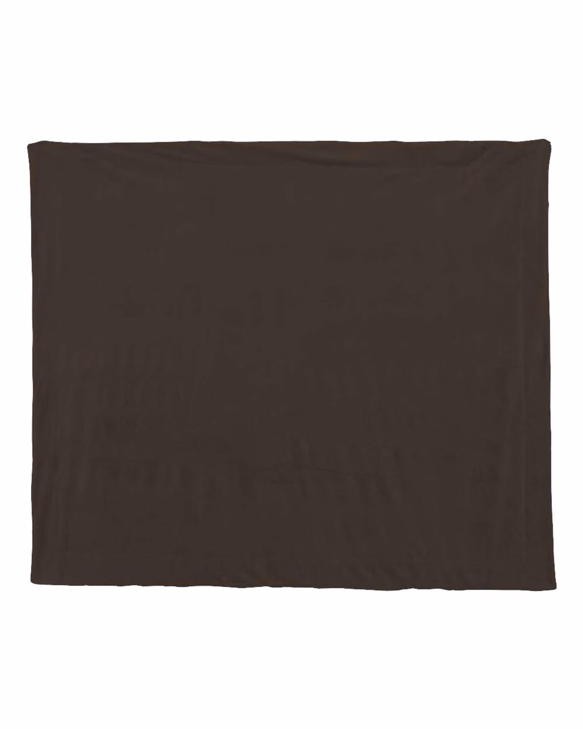 Custom Alpine Fleece Micro Mink Sherpa Blanket - Chocolate - front