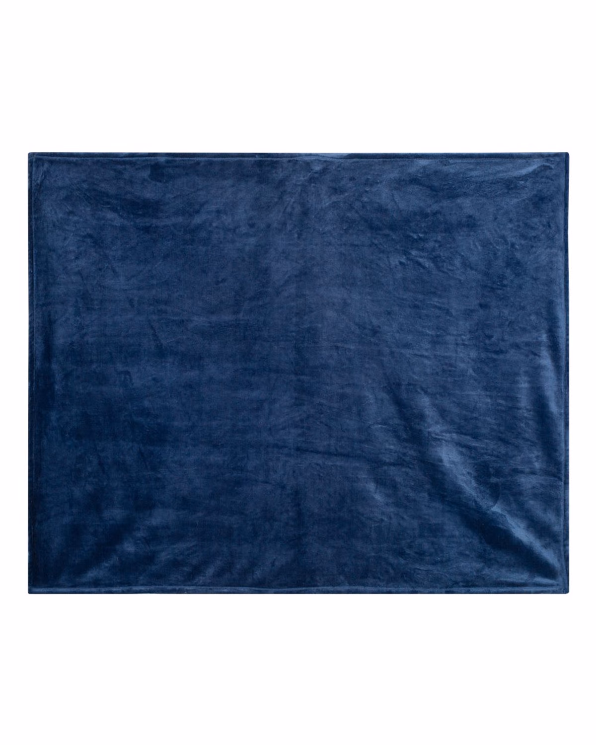 Custom Alpine Fleece Mink Touch Luxury Blanket - Navy - side