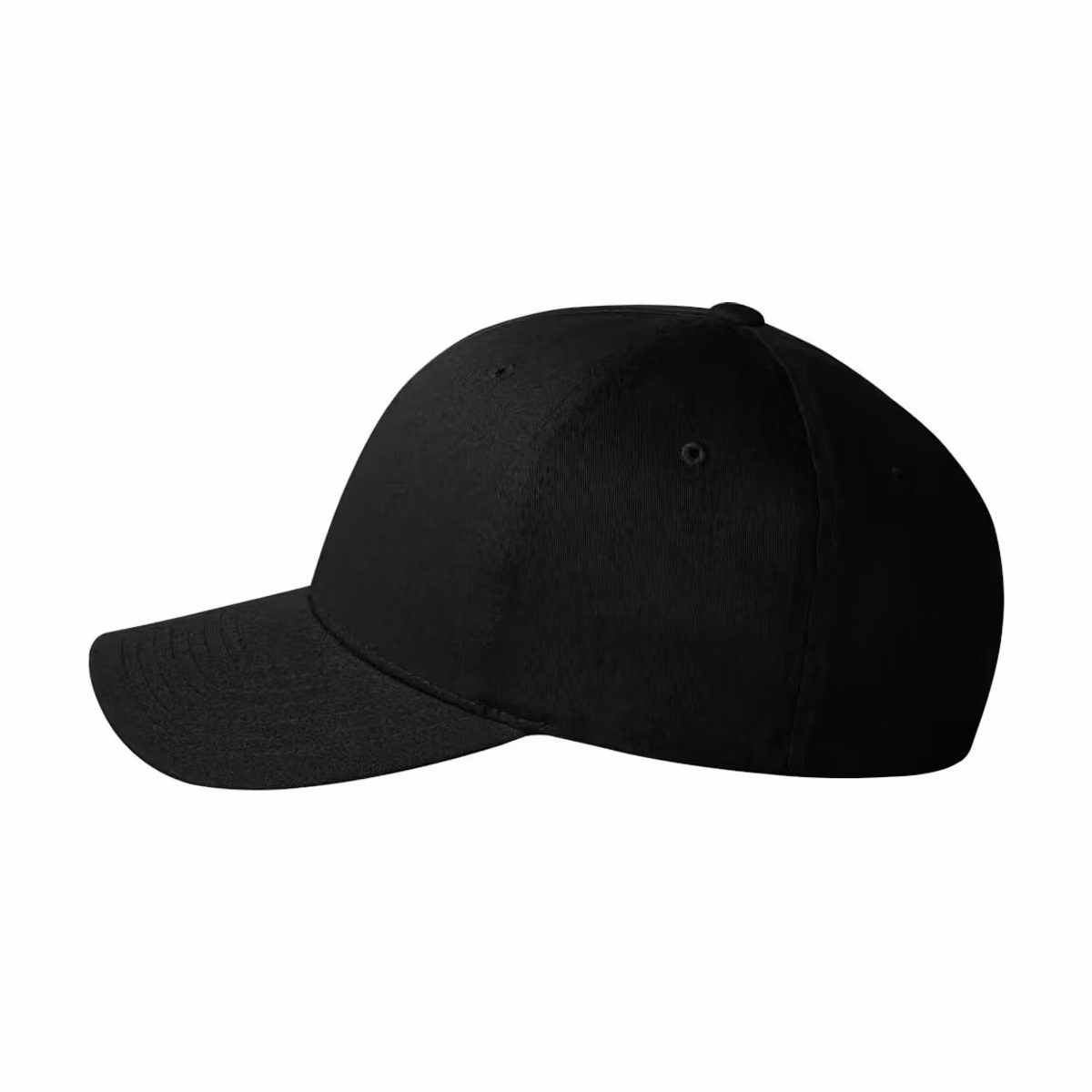Custom Flexfit V-Flexfit® Cotton Twill Cap - Black side
