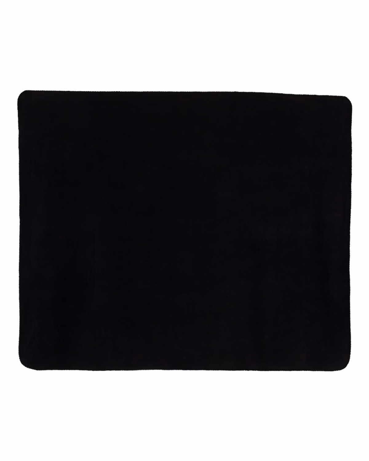 Custom Alpine Fleece Throw Blanket - Black - back