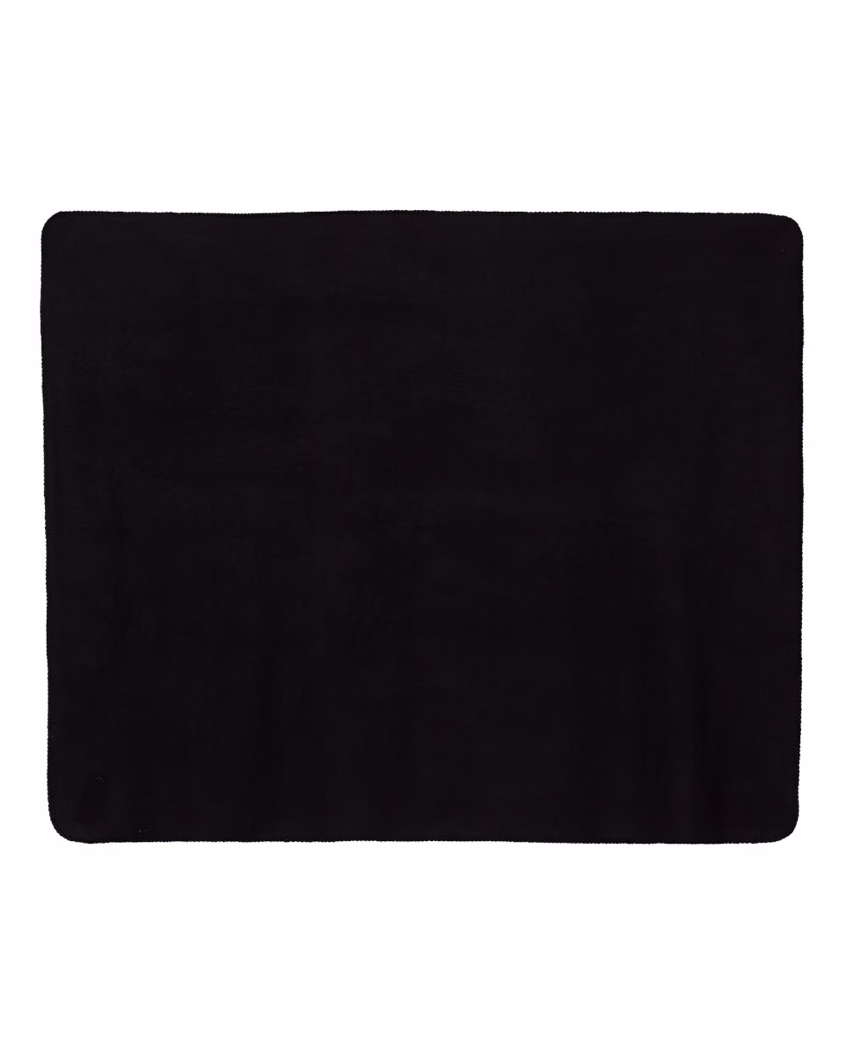 Custom Alpine Fleece Throw Blanket - Black - front