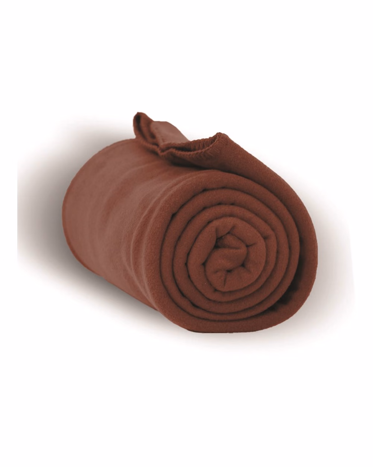 Custom Alpine Fleece Throw Blanket - Brown - front