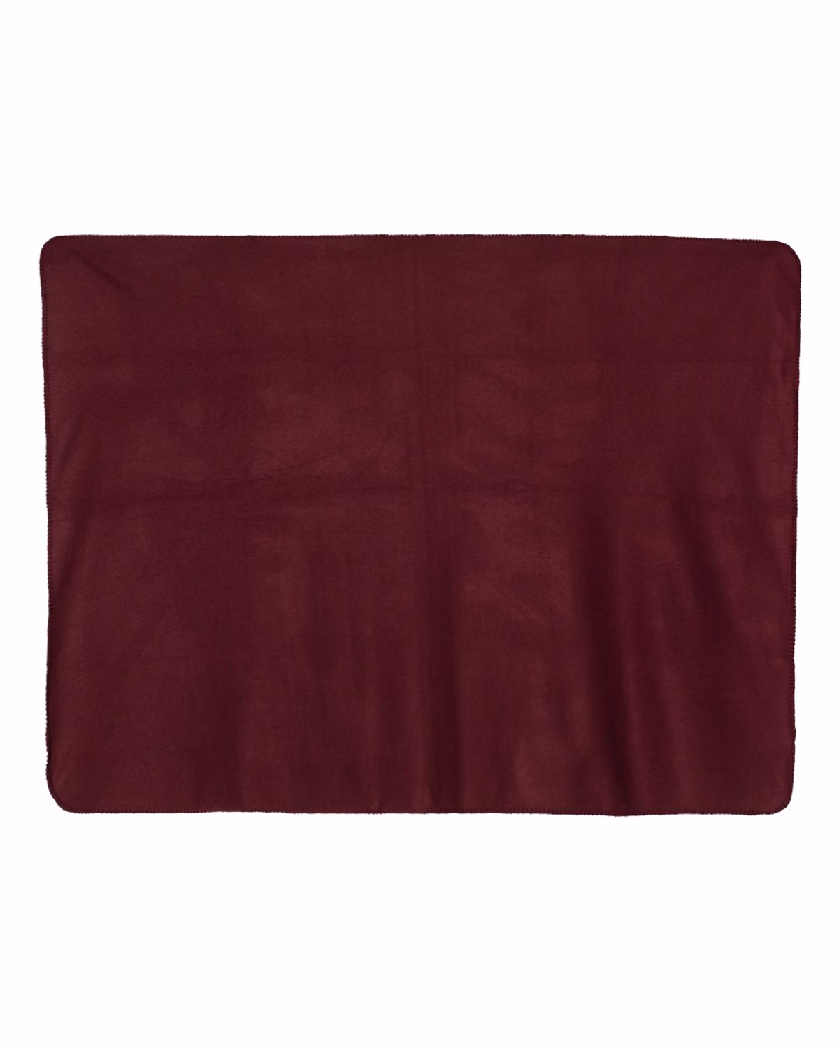 Custom Alpine Fleece Throw Blanket - Burgundy - back