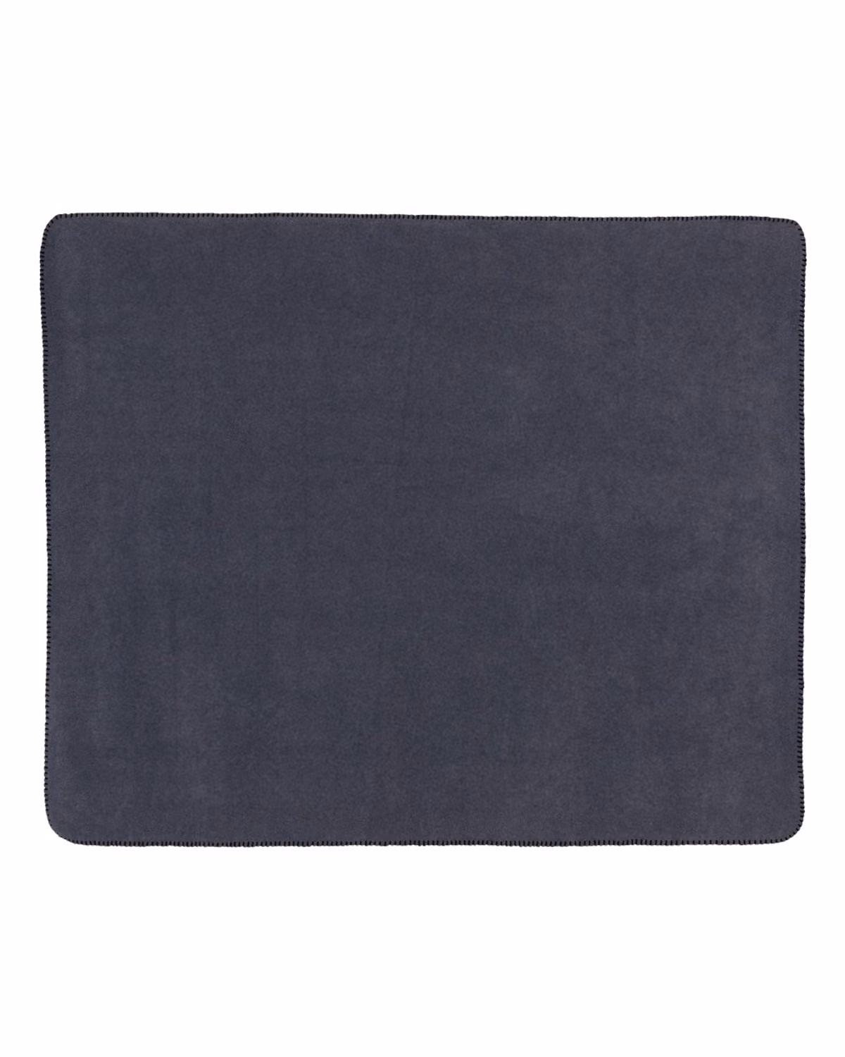 Custom Alpine Fleece Throw Blanket - Charcoal - back