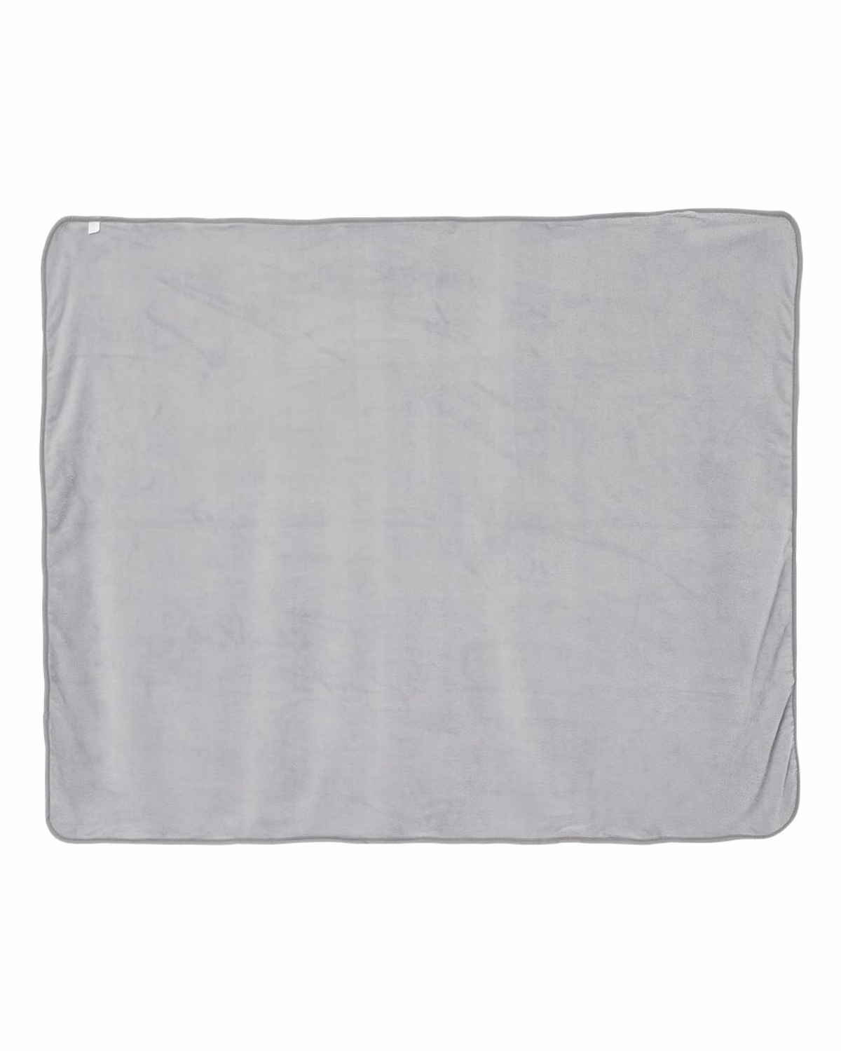 Custom Alpine Fleece Micro Coral Blanket - Grey - back
