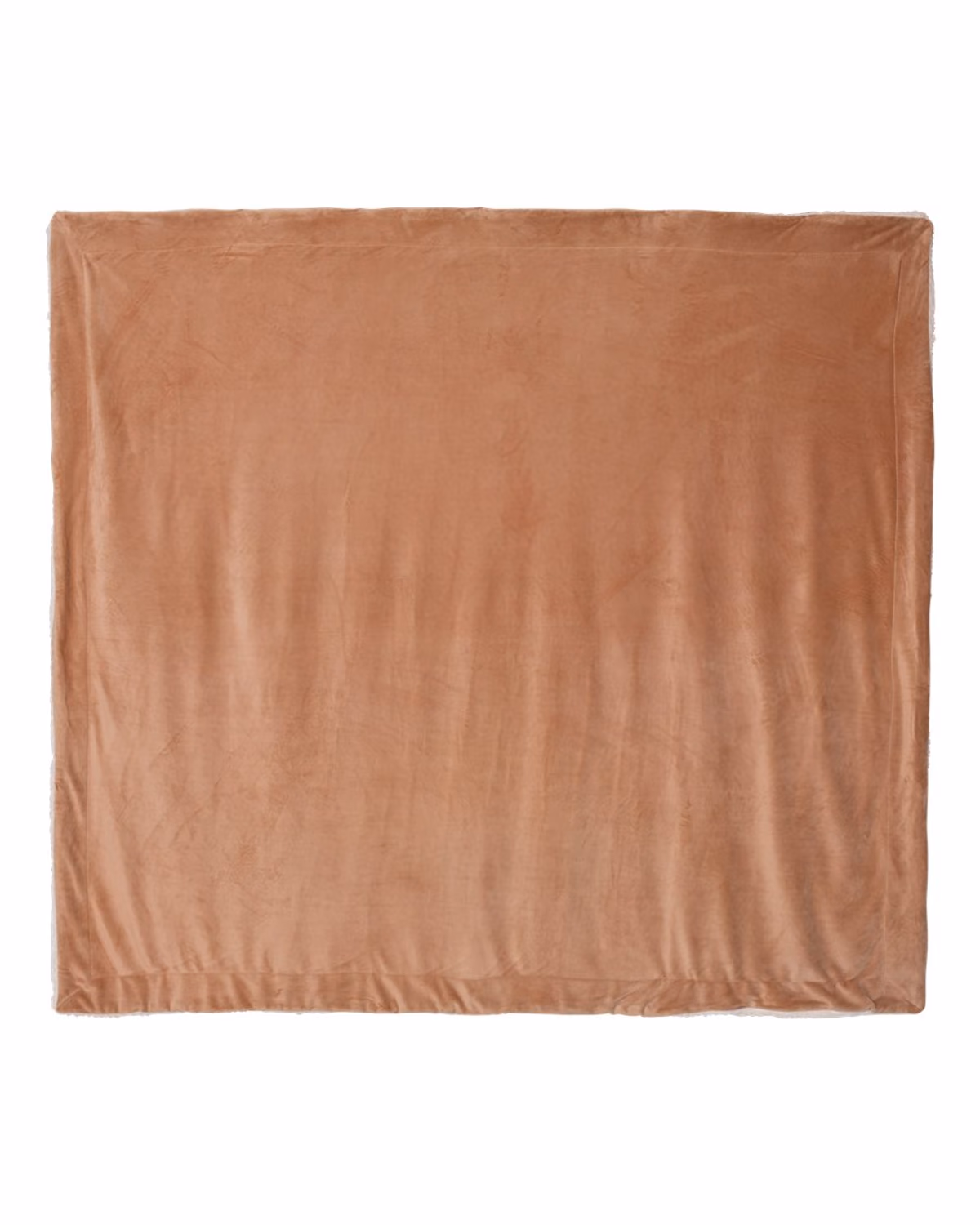 Custom Alpine Fleece Oversized Mink Sherpa Blanket - Camel - front