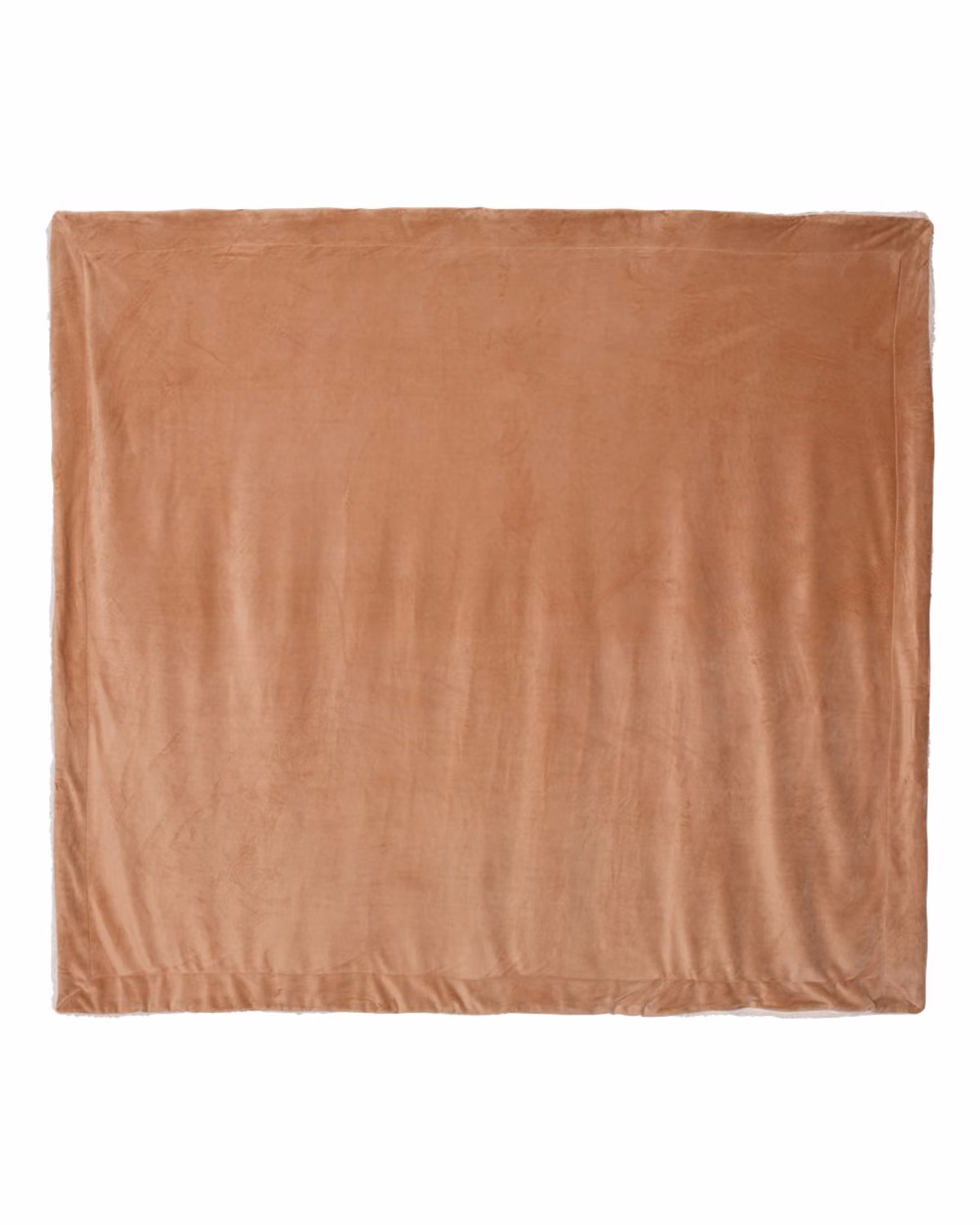 Custom Alpine Fleece Oversized Mink Sherpa Blanket - Camel - front