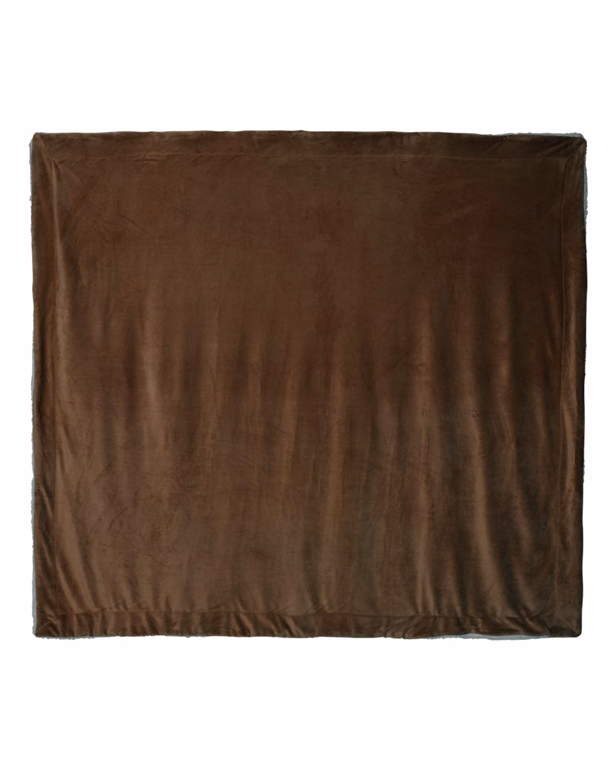 Custom Alpine Fleece Oversized Mink Sherpa Blanket - Chocolate - front