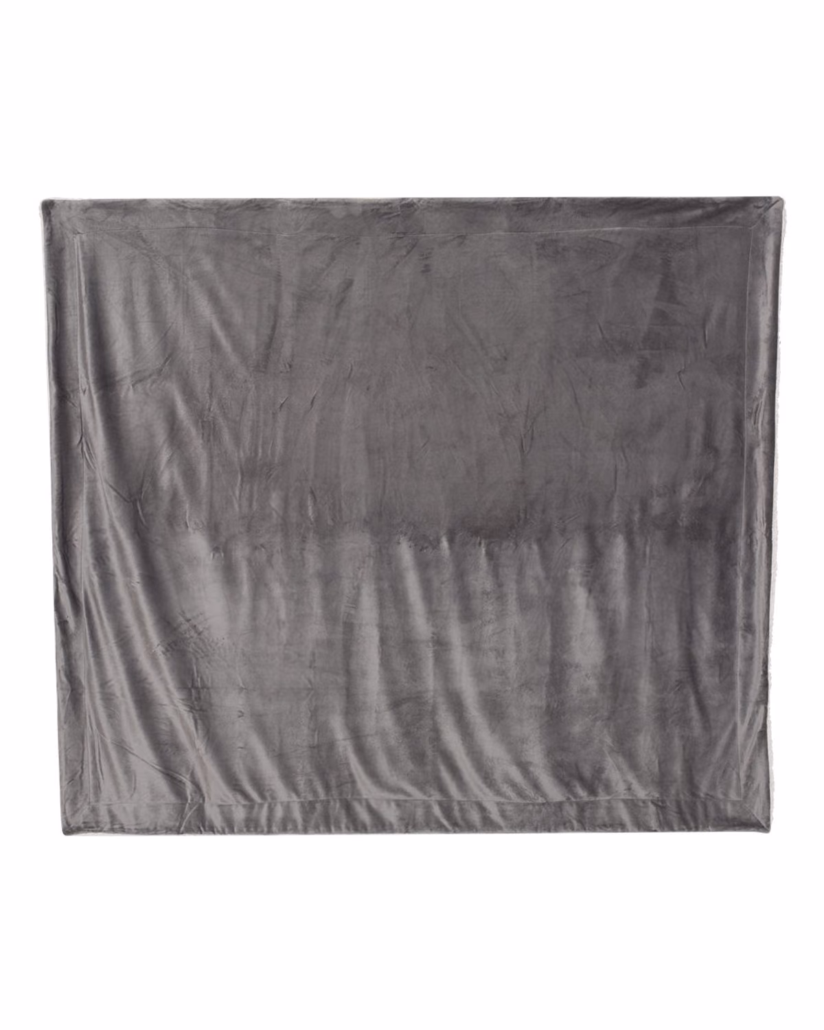 Custom Alpine Fleece Oversized Mink Sherpa Blanket - Grey - front