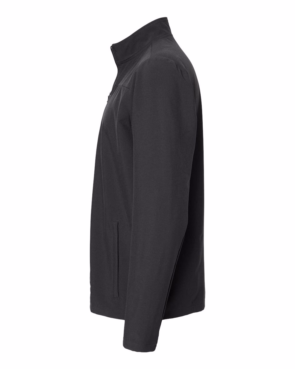 Custom Adidas Men's Wind Resistant Full-Zip Jacket Black/ Black direct side