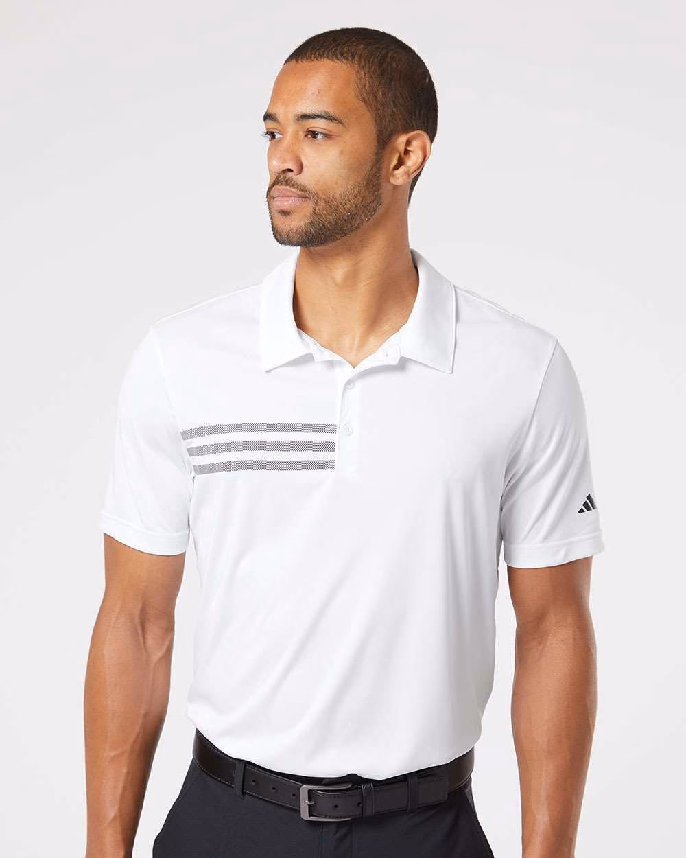 Custom Adidas Men's 3-Stripes Chest Polo