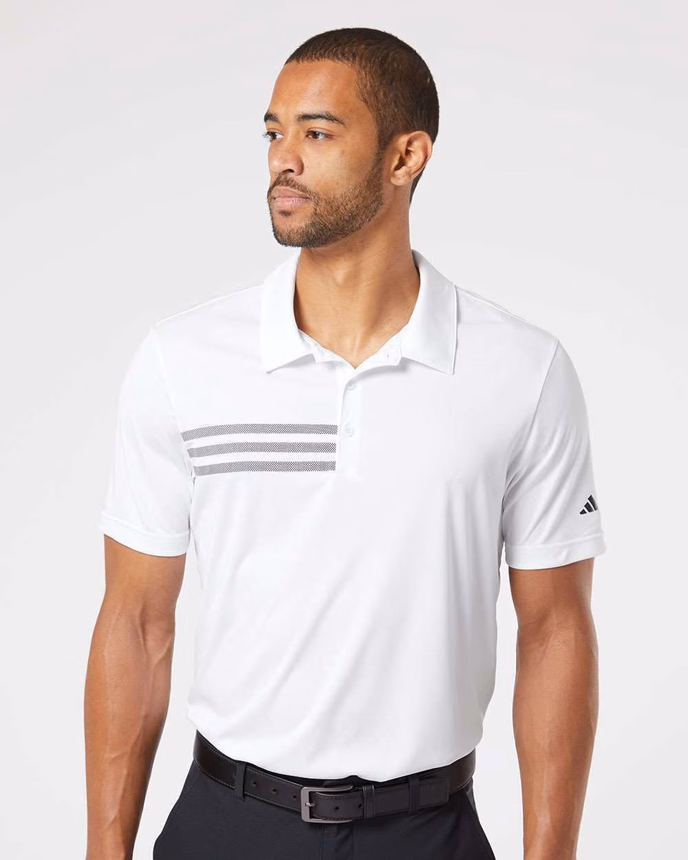 Custom Adidas Men's 3-Stripes Chest Polo