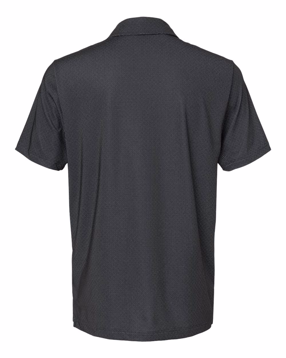 Custom Adidas Men's Ultimate365 Diamond Dot Print Polo - Black/ White/ Grey Three flat back
