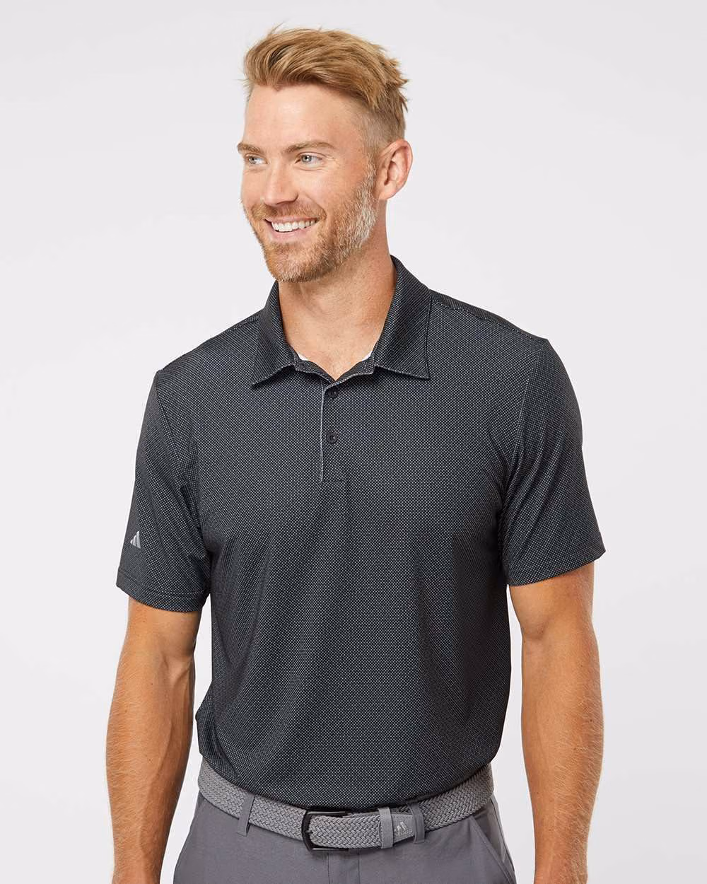 Custom Adidas Men's Ultimate365 Diamond Dot Print Polo