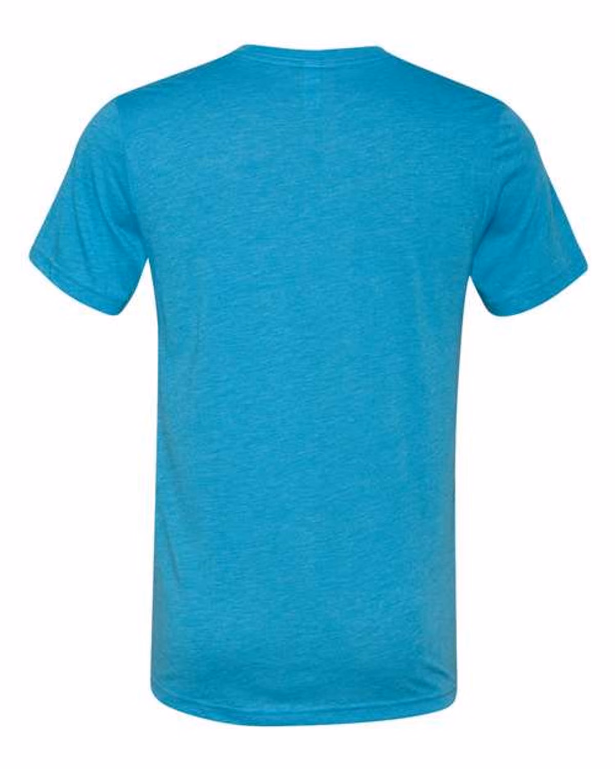 Custom BELLA + CANVAS 3415 Unisex Triblend V-Neck Tee - Aqua Triblend - back