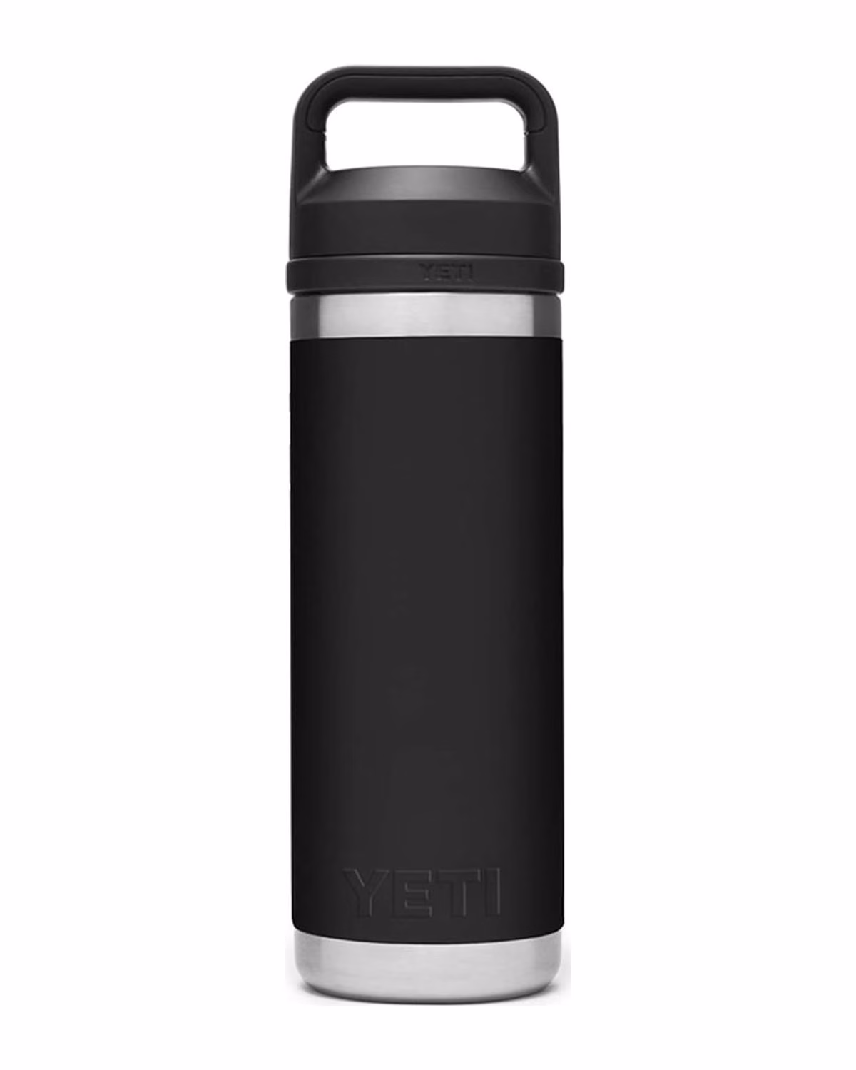 Custom Yeti Rambler 18oz Bottle, Spill-Proof, Laser Engraved - Black (back)