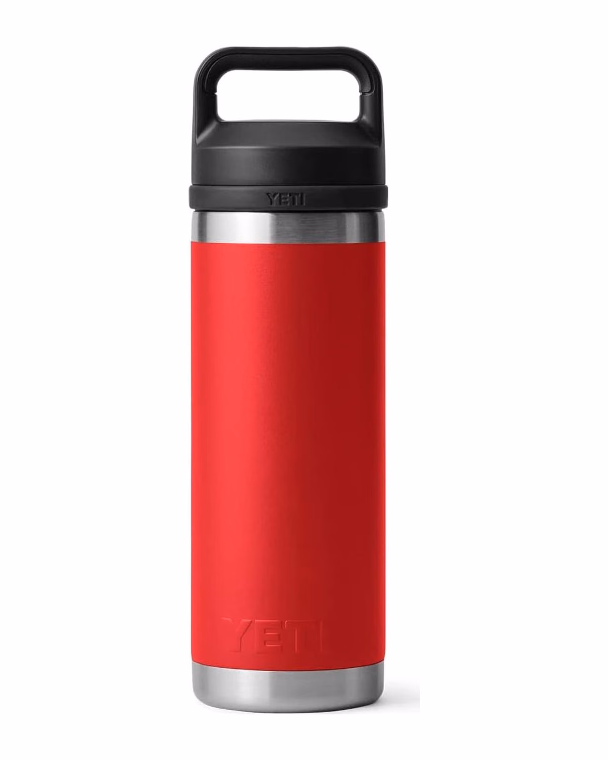 Custom Yeti Rambler 18oz Bottle, Spill-Proof, Laser Engraved - Rescue Red (back)