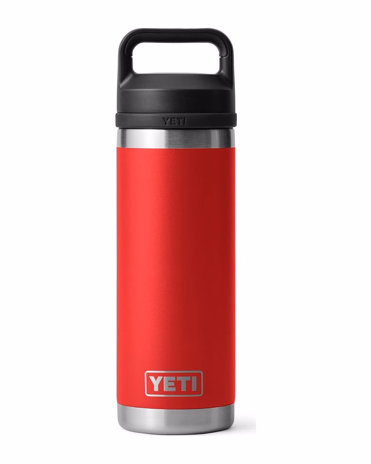 Custom Yeti Rambler 18oz Bottle, Spill-Proof, Laser Engraved - Rescue Red (front)