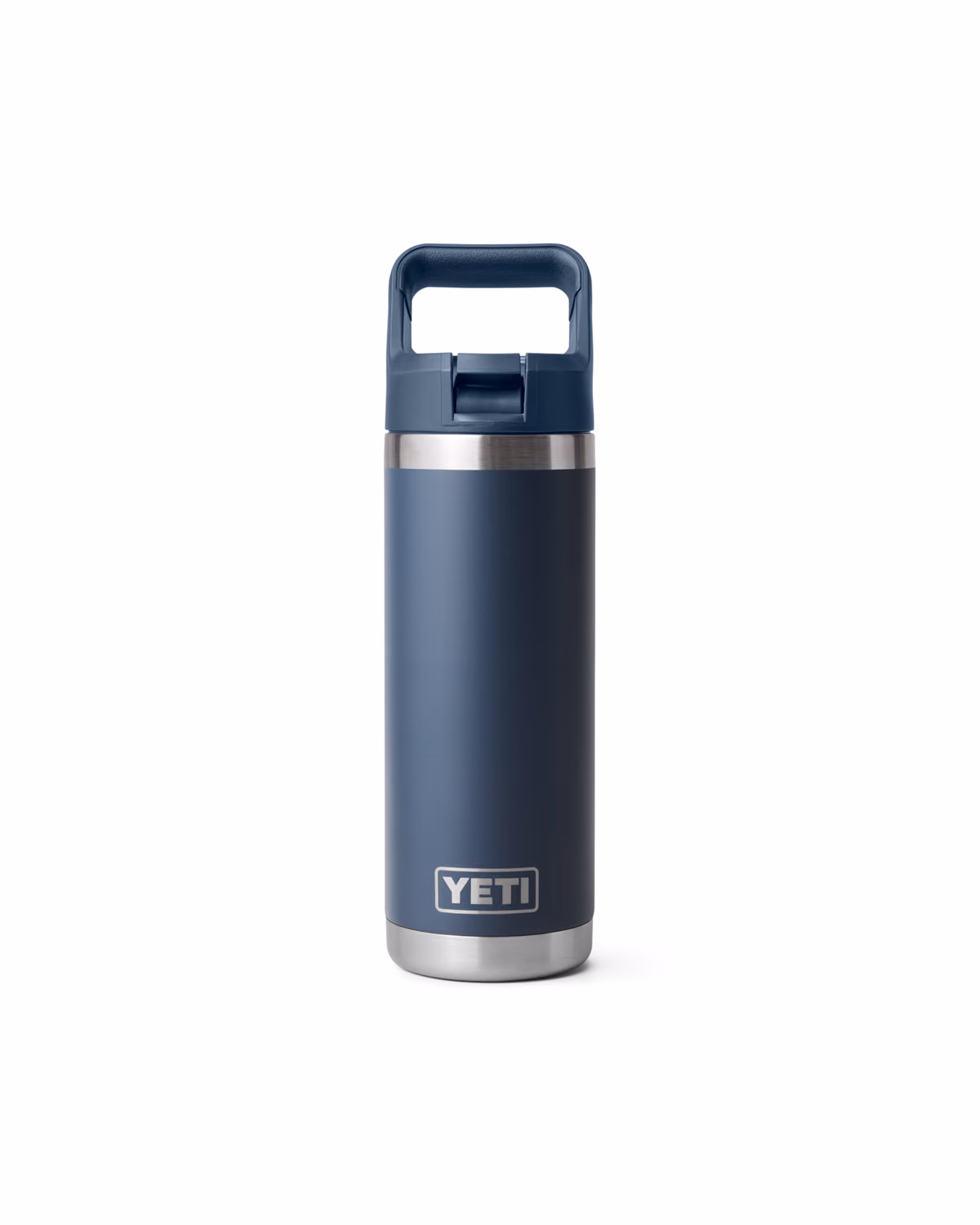 Custom YETI Rambler 18 oz Bottle with Color-Matched Straw Cap, Navy